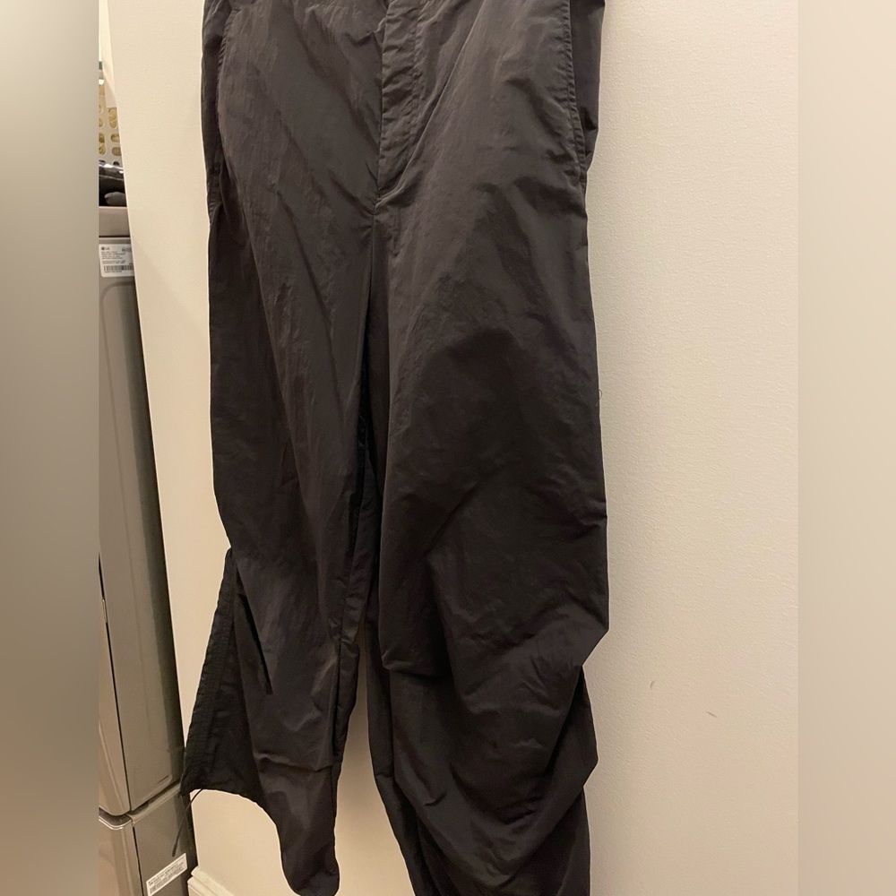 Zara Black Jogger Parachute Pants